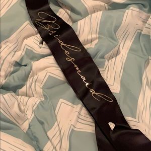 Bridesmaid sash